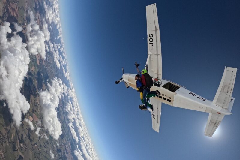 Daredevil jump without parachute